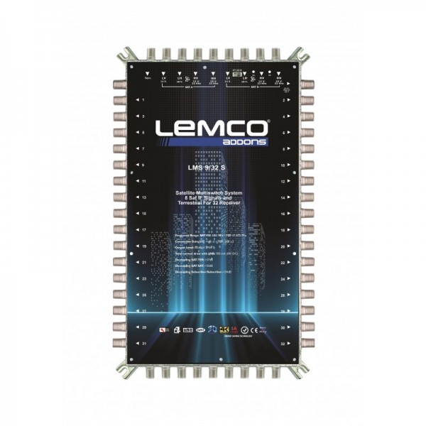 LEMCO LMS 9/32 S - 9 Εισόδων Single Multiswitch